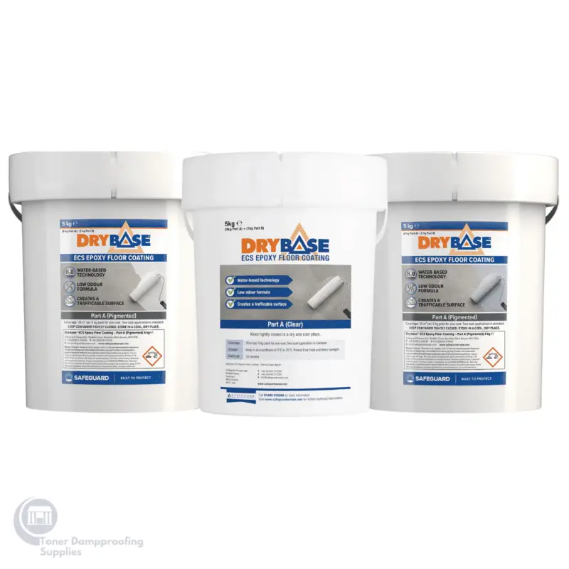 Drybase ECS Epoxy Floor Coating 5kg DB ESC CR C DB ESC CR W DB ESC CR G – One Stop Damp Shop (Ireland)