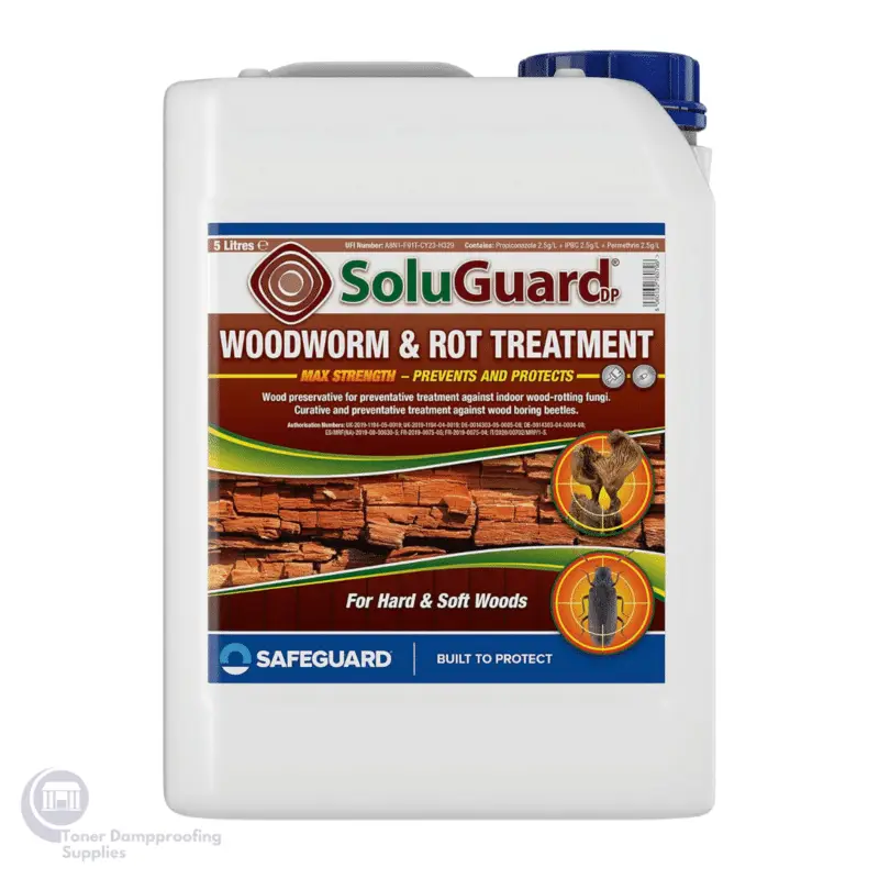 SoluGuard Woodworm and Rot Treatment BPR 5 L SG WW RT 5L – One Stop Damp Shop (Ireland)